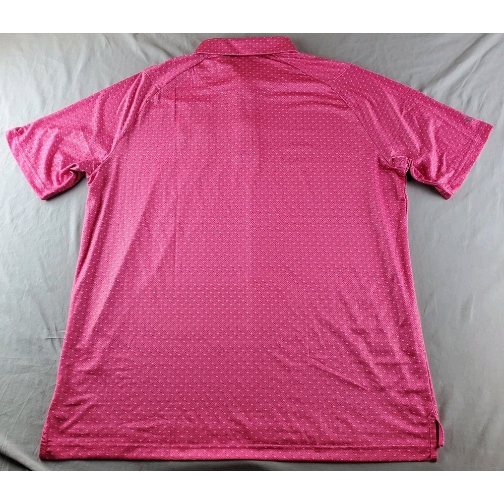 Callaway Shirt Men XL Pink AOP Swing Opti Dri Swing Tech Polo J Wood Pratt Golf - Picture 2 of 16
